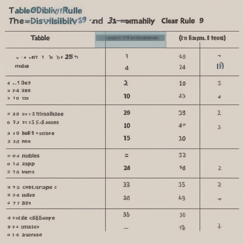 Dấu hiệu chia hết cho 2, 3, 5, 9