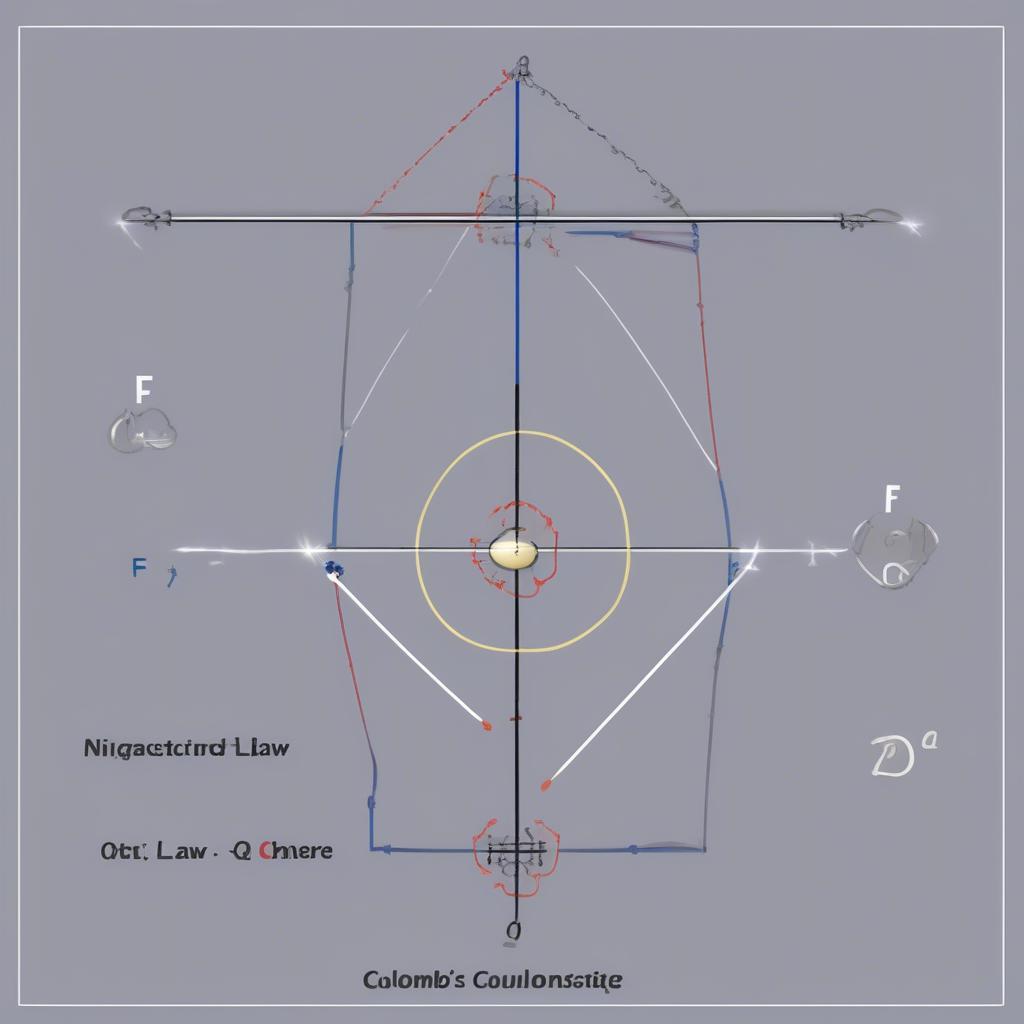 Minh họa Định luật Coulomb trong Tĩnh điện học