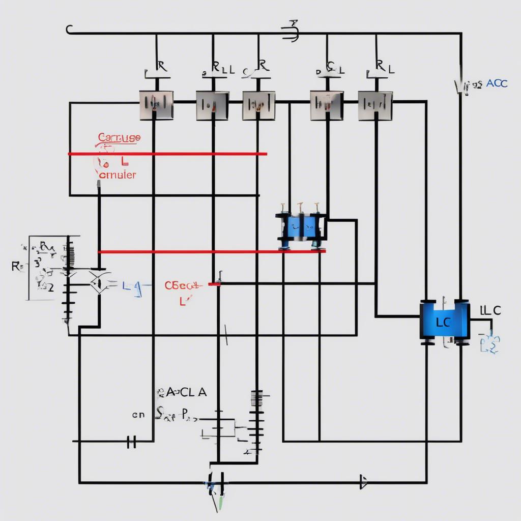 Sơ đồ mạch điện xoay chiều RLC