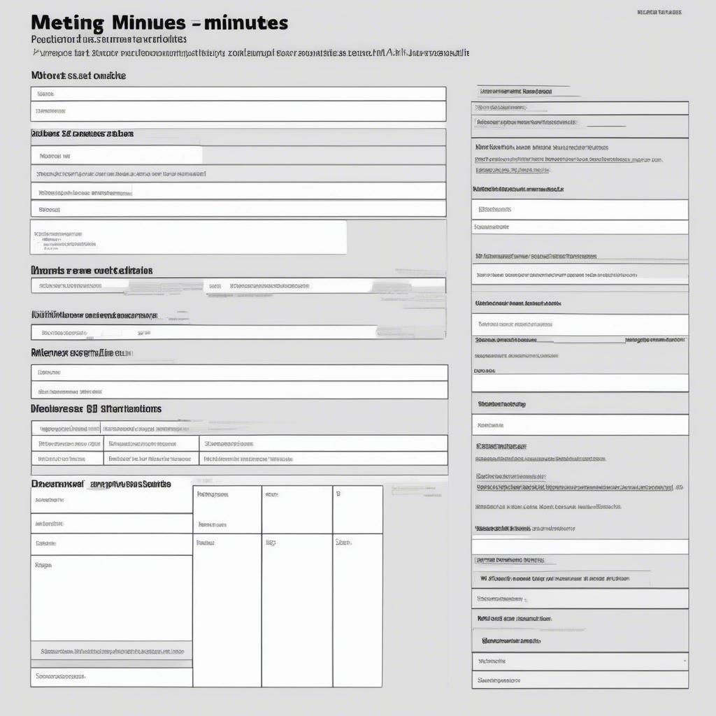 Sample Meeting Minutes