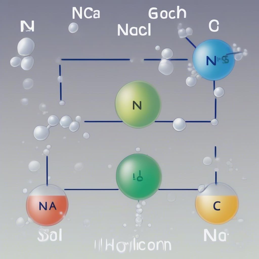 Sự điện li của muối NaCl