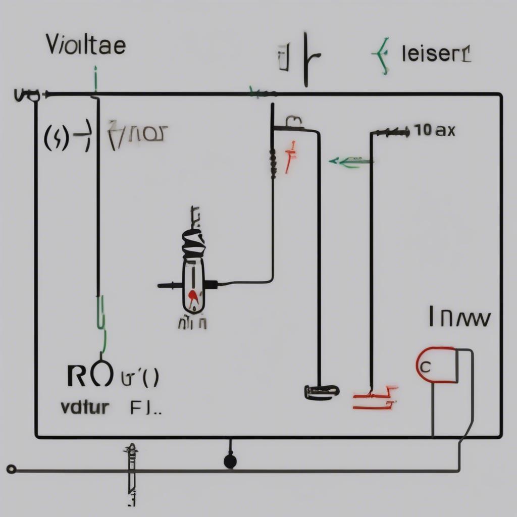 Minh họa Định luật Ohm trong mạch điện