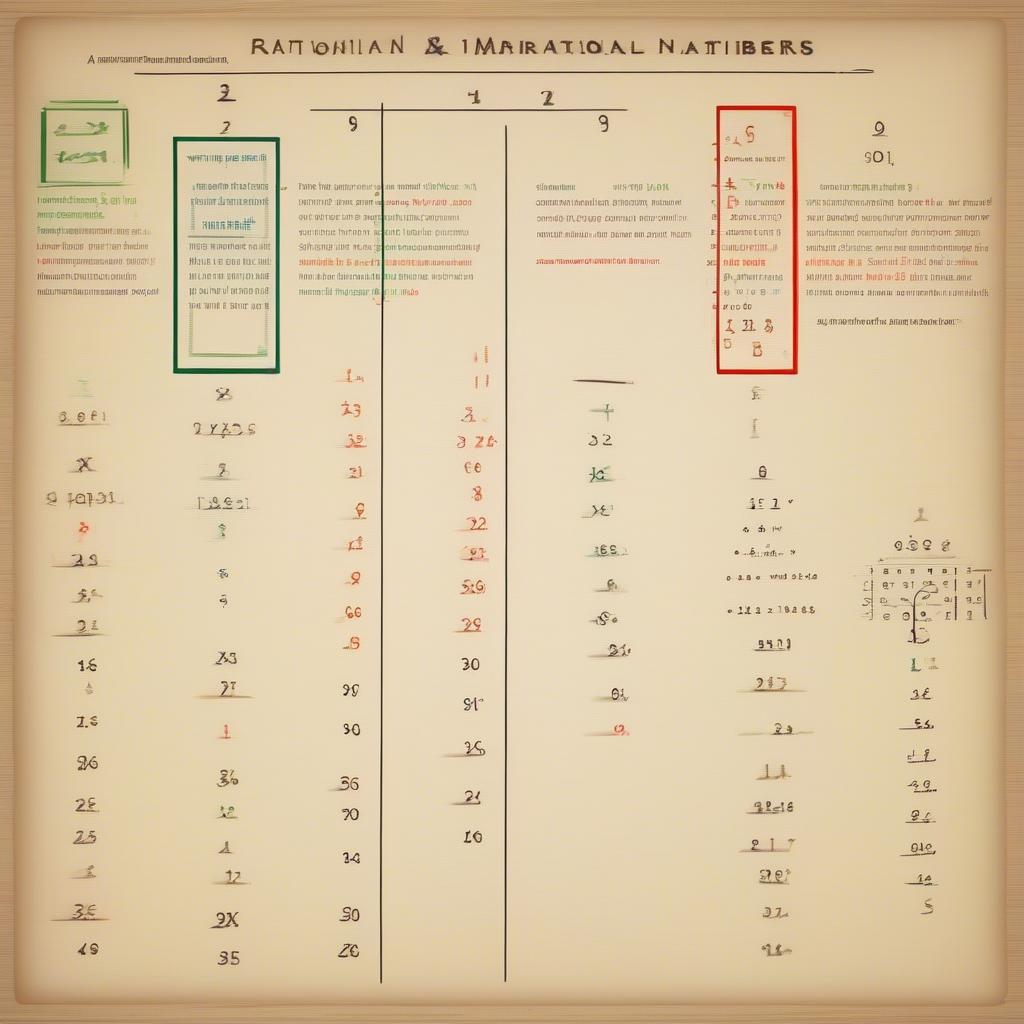 Định nghĩa số hữu tỉ và số vô tỉ