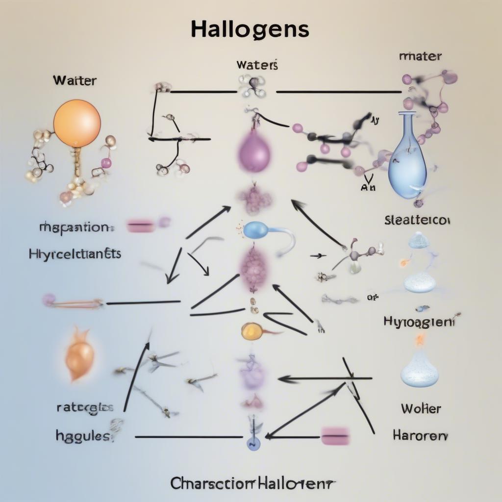 Phản ứng đặc trưng của Halogen