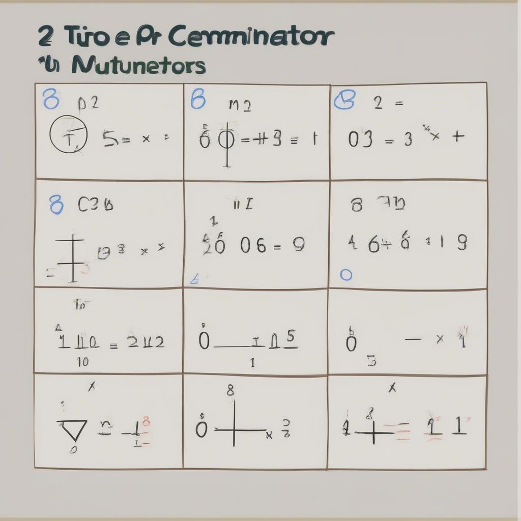 Steps to find the common denominator