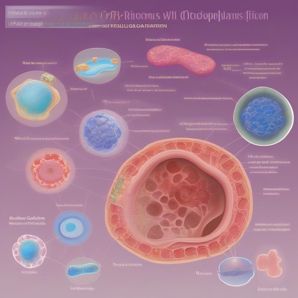 Tế bào chất và các bào quan: Ti thể, ribosome, lưới nội chất, bộ máy Golgi