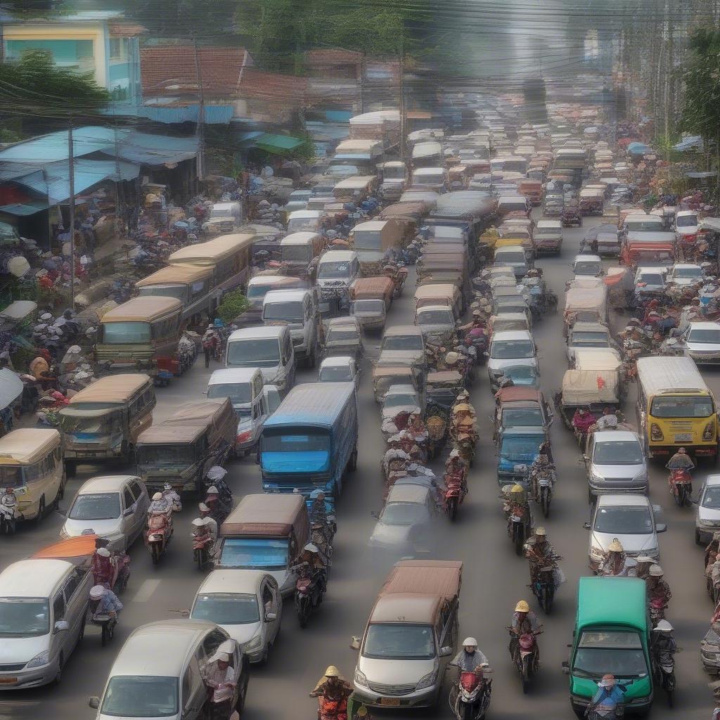 Ùn Tắc Giao Thông Tiền Giang